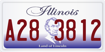 IL license plate A283812