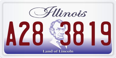 IL license plate A283819
