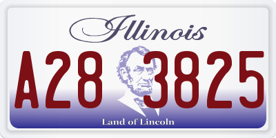 IL license plate A283825