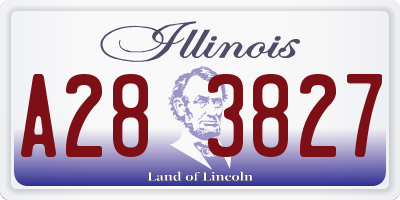 IL license plate A283827