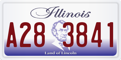 IL license plate A283841
