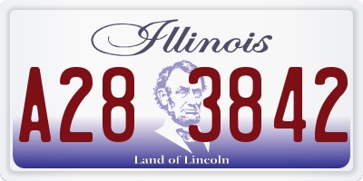 IL license plate A283842