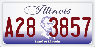 IL license plate A283857