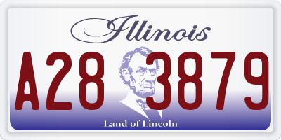 IL license plate A283879