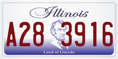 IL license plate A283916