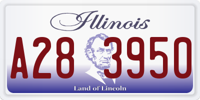 IL license plate A283950