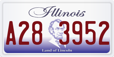 IL license plate A283952