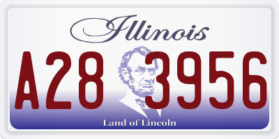 IL license plate A283956