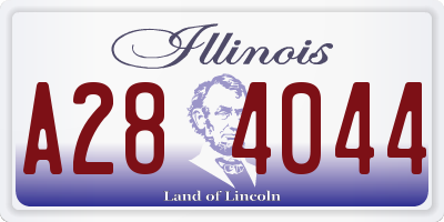 IL license plate A284044