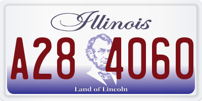IL license plate A284060
