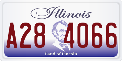IL license plate A284066