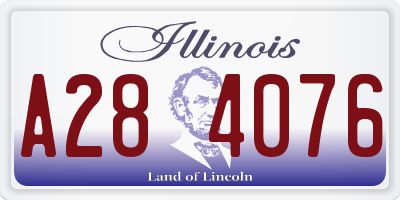 IL license plate A284076