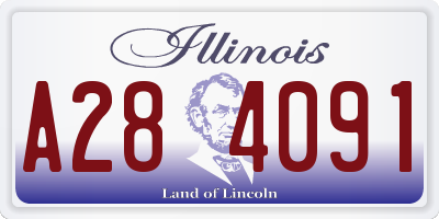 IL license plate A284091