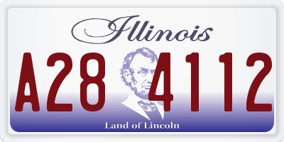 IL license plate A284112
