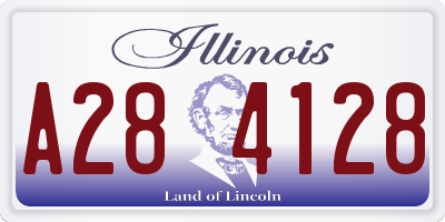 IL license plate A284128
