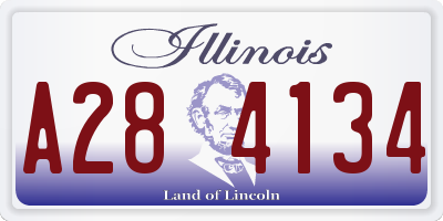 IL license plate A284134