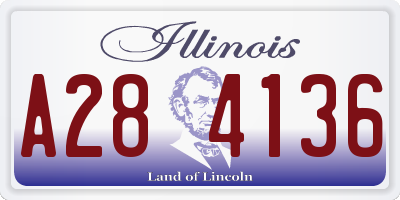 IL license plate A284136