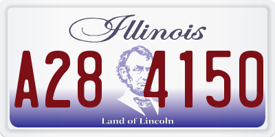 IL license plate A284150