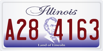 IL license plate A284163