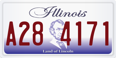 IL license plate A284171