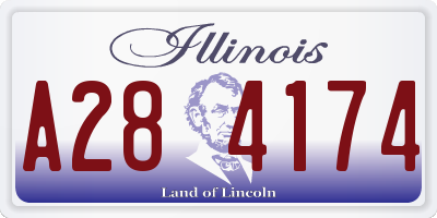 IL license plate A284174