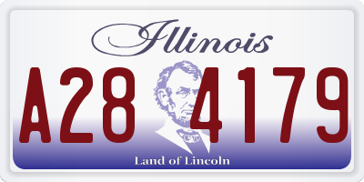 IL license plate A284179