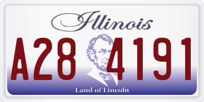 IL license plate A284191