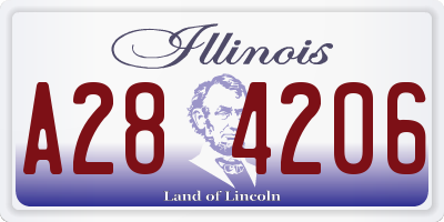 IL license plate A284206