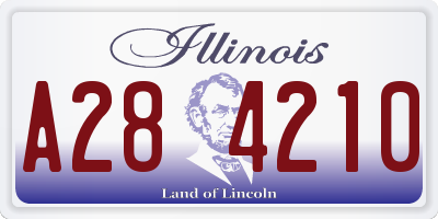 IL license plate A284210