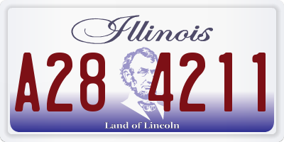IL license plate A284211