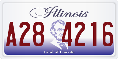 IL license plate A284216