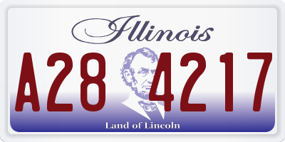 IL license plate A284217