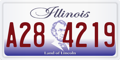 IL license plate A284219