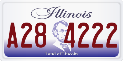 IL license plate A284222