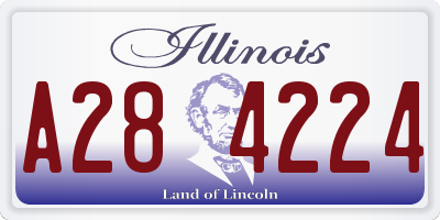 IL license plate A284224