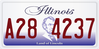 IL license plate A284237