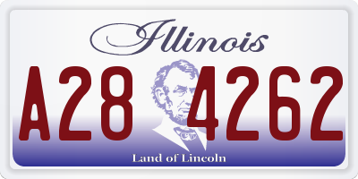 IL license plate A284262