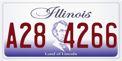 IL license plate A284266