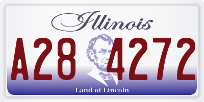 IL license plate A284272