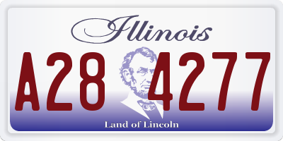 IL license plate A284277