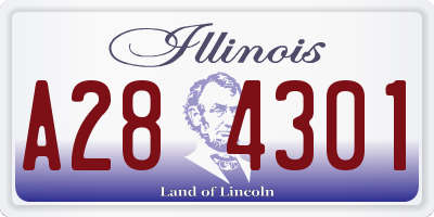 IL license plate A284301