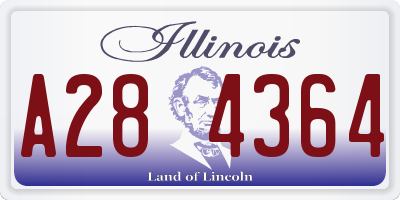 IL license plate A284364