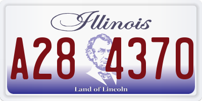 IL license plate A284370