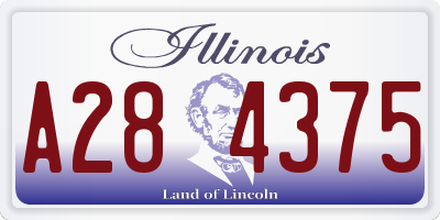 IL license plate A284375