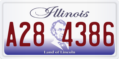 IL license plate A284386