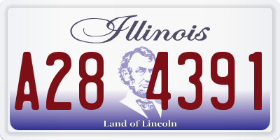 IL license plate A284391