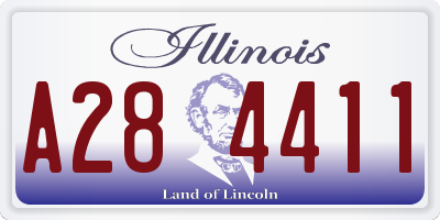 IL license plate A284411