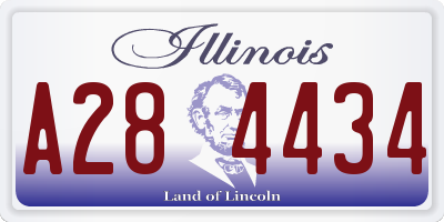 IL license plate A284434