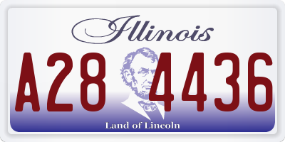 IL license plate A284436