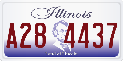 IL license plate A284437